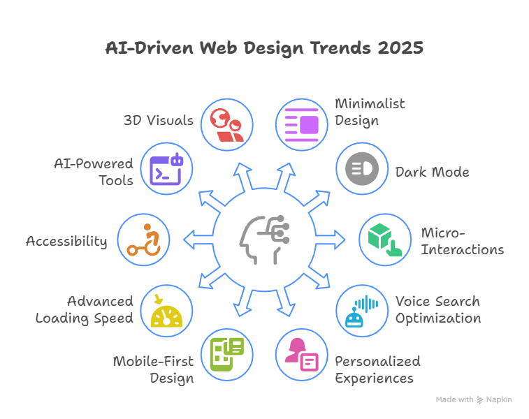 new web design trends with AI