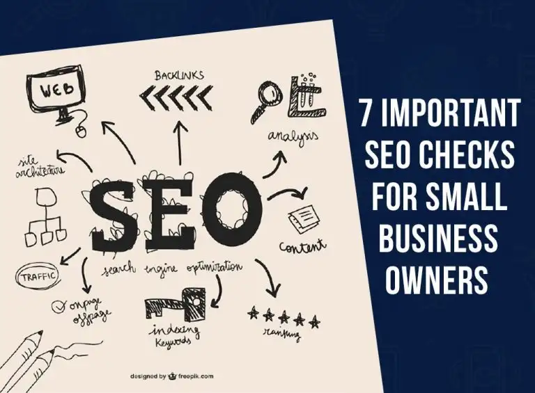 7 Important SEO checks for Small Business Owners